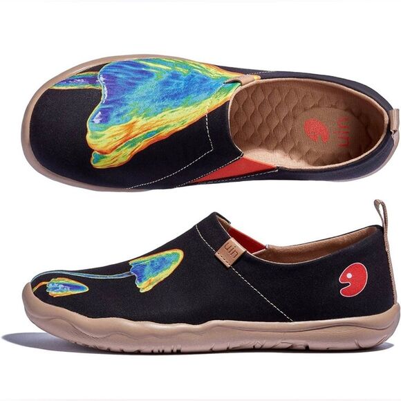 UIN Men Walking Shoes Casual Lightweight Comfort Sneaker (Mysterious Plant) 133